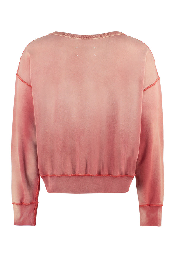 Cotton crew-neck sweatshirt-1